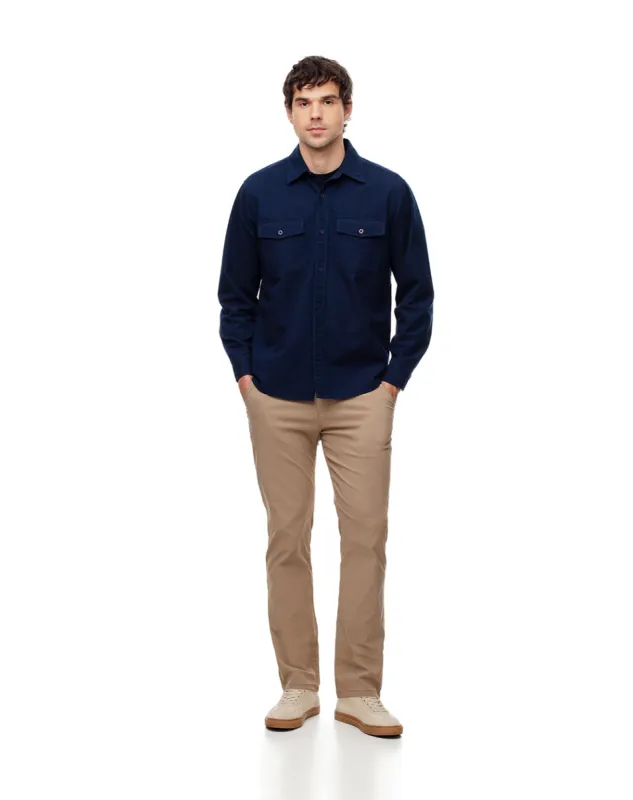 Pantalón regular fit tiro medio khaki sold by Gef