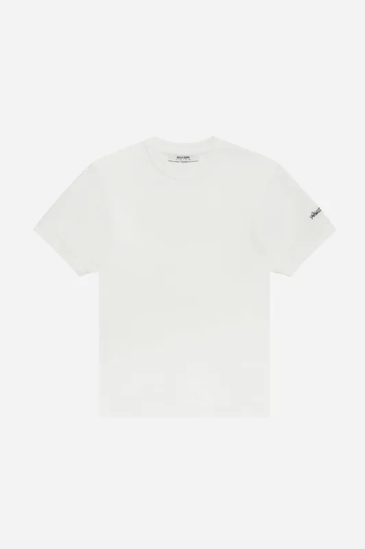 fitted t-shirt oat sold by about:blank