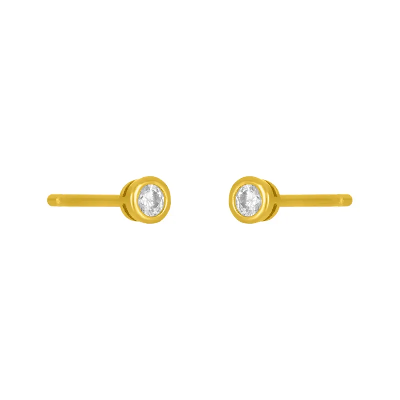 MARISOL BEZEL STUD 2MM sold by FYB JEWELRY