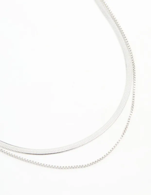 Waterproof Stainless Steel Chain Layered Necklace sold by lovisa