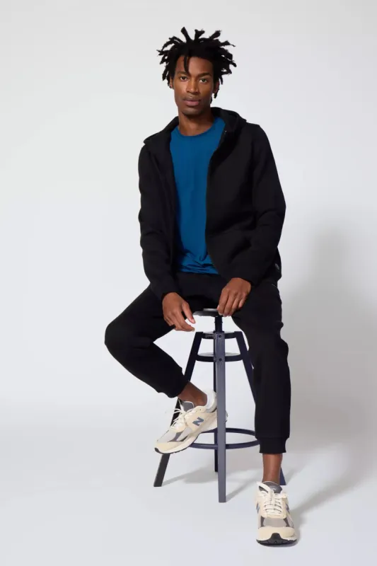 Men's Luxefleece Zip-Up Hoodie - Black sold by MPG