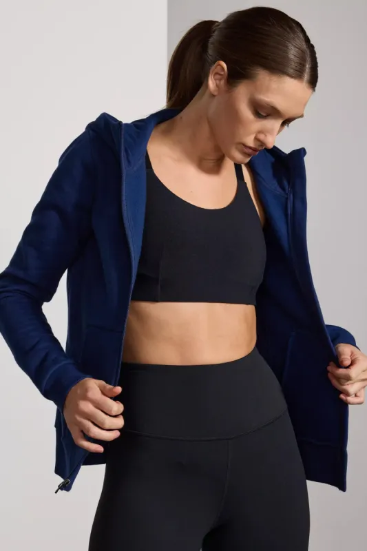 Luxefleece Zip-Up Hoodie - Navy sold by MPG