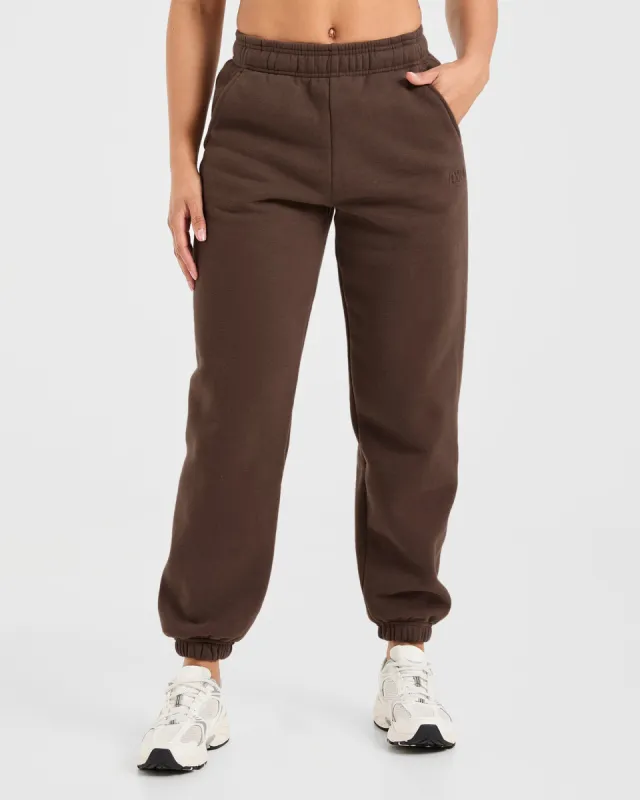 Classic Plush Oversized Joggers - Brown sold by AYBL