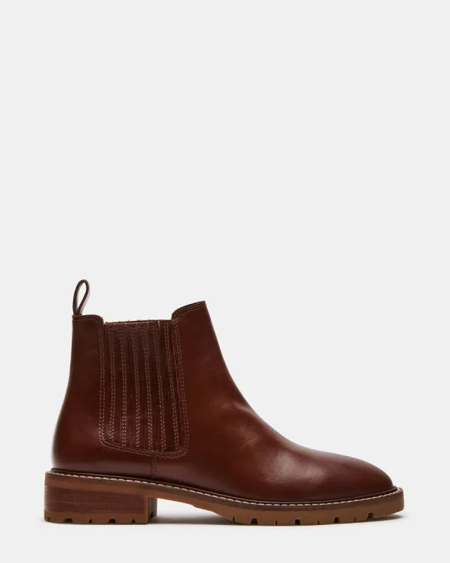 LEONARD COGNAC LEATHER - SM REBOOTED sold by Steve Madden