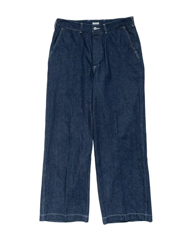 Phigvel Mil Denim Trousers Indigo sold by Lost & Found