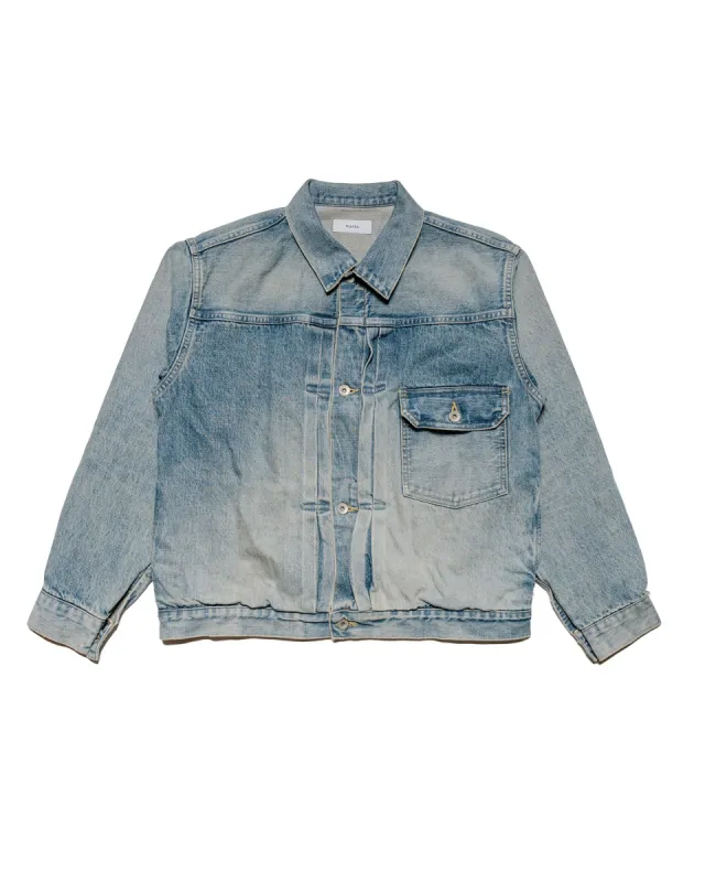 marka New Type1 Denim Jacket 13.5oz Selvedge Denim Used Washed sold by Lost & Found