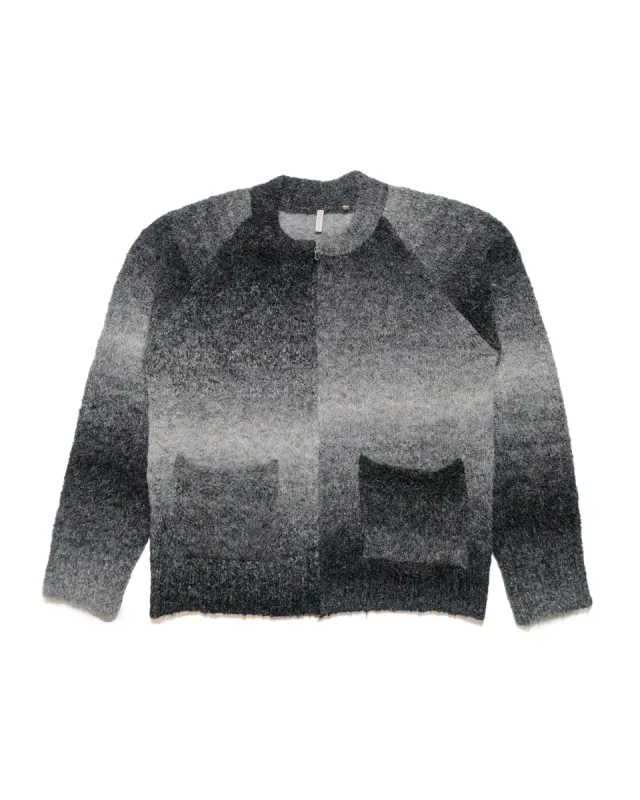 Sunflower Ombre Zip Cardigan Black sold by Lost & Found