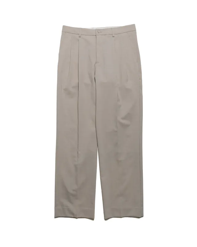 Norse Projects Benn Relaxed Light Wool Pleated Trouser Light Khaki sold by Lost & Found