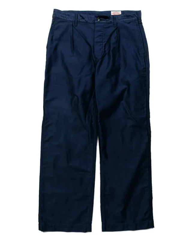 Danton Moleskin Work Pant Blue sold by Lost & Found