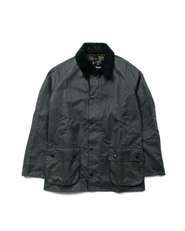 Barbour Ashby Wax Jacket Grey/Classic sold by Lost & Found