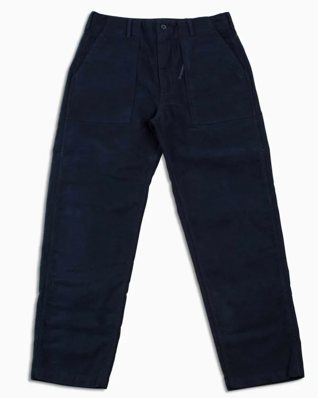 Engineered Garments Fatigue Pant Dark Navy Cotton Moleskin sold by Lost & Found