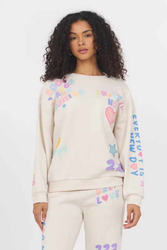 Surf Wash Crewneck with Patches sold by Vintage Havana
