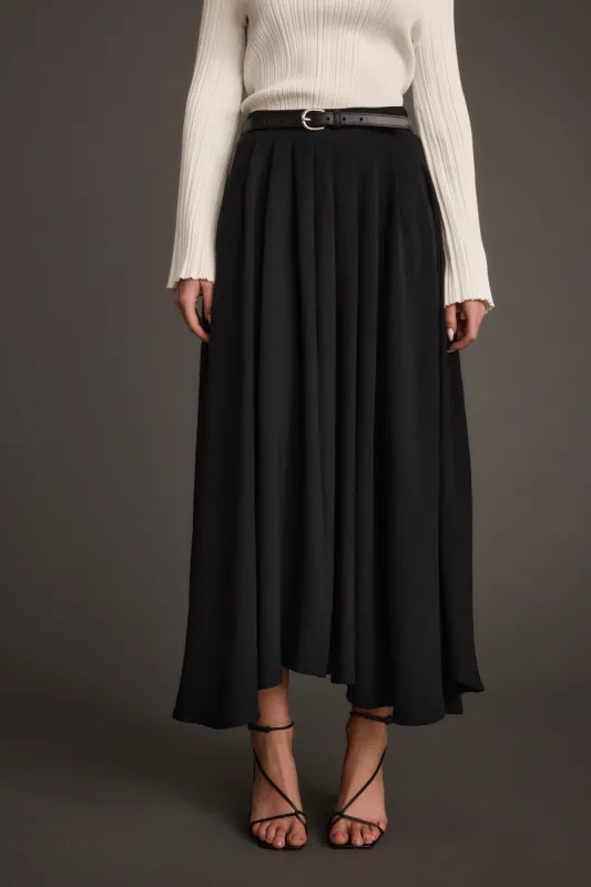 Gloria Black Midi Skirt sold by 12th Tribe