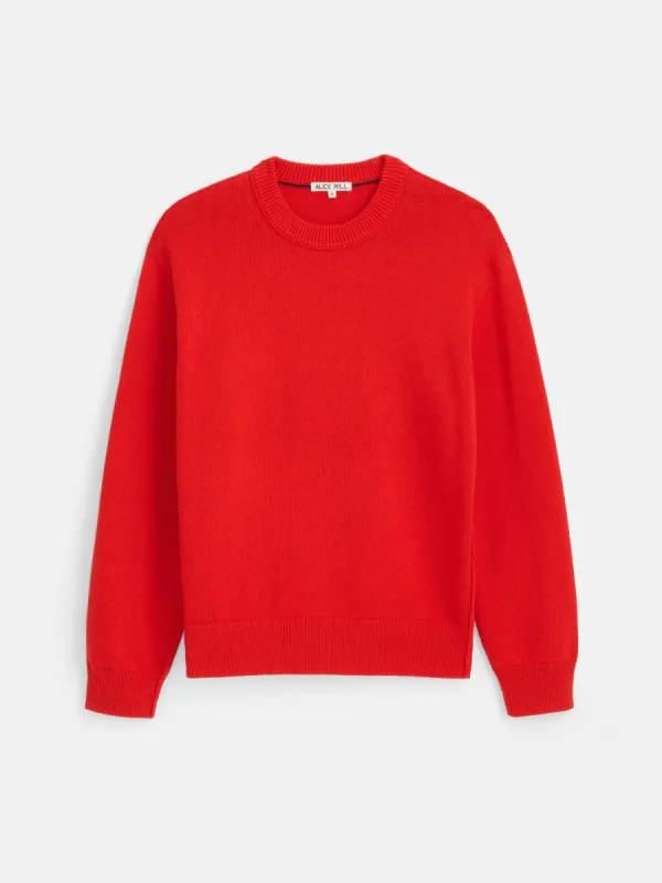 Gabriel Crewneck Sweater in Cotton Linen sold by Alex Mill