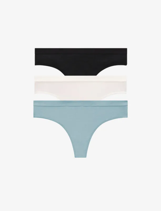 Organic Cloud Cotton Thong 3 Pack Box sold by ThirdLove