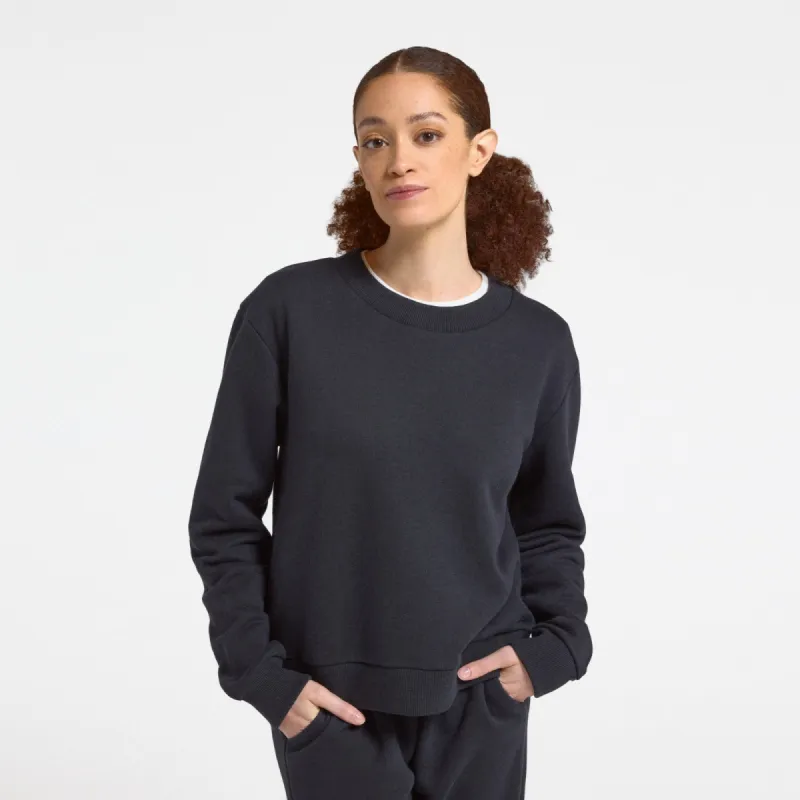 Women's Merino Blend Sweatshirt - True Black sold by allbirds