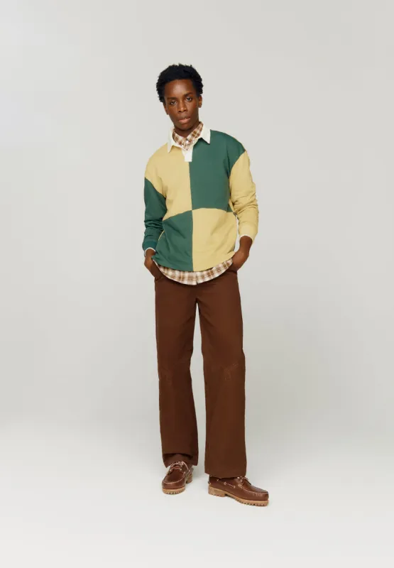 PANELLED POWER LOGO BUTTON UP sold by House of Sunny
