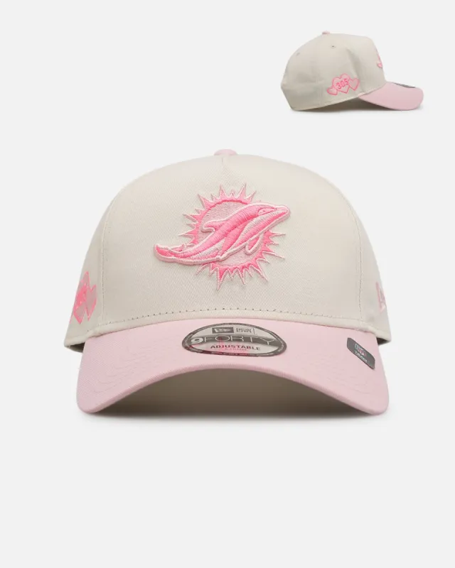 New Era Miami Dolphins 'Lover's Club' 9FORTY A-Frame Snapback Chrome sold by Culture Kings