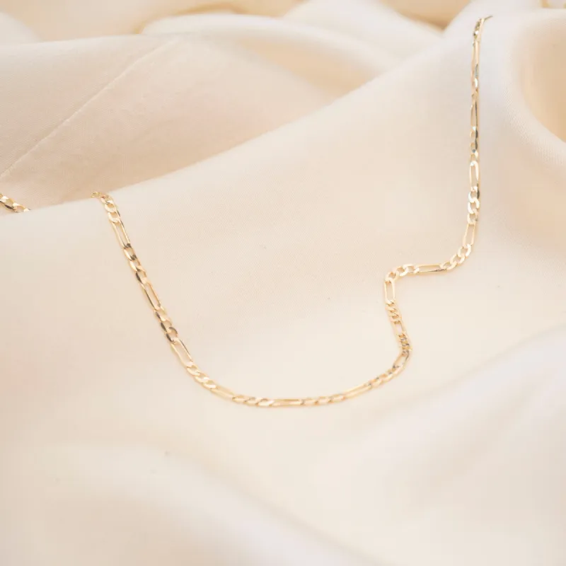 Gold Filled Thin Figaro Necklace sold by RG