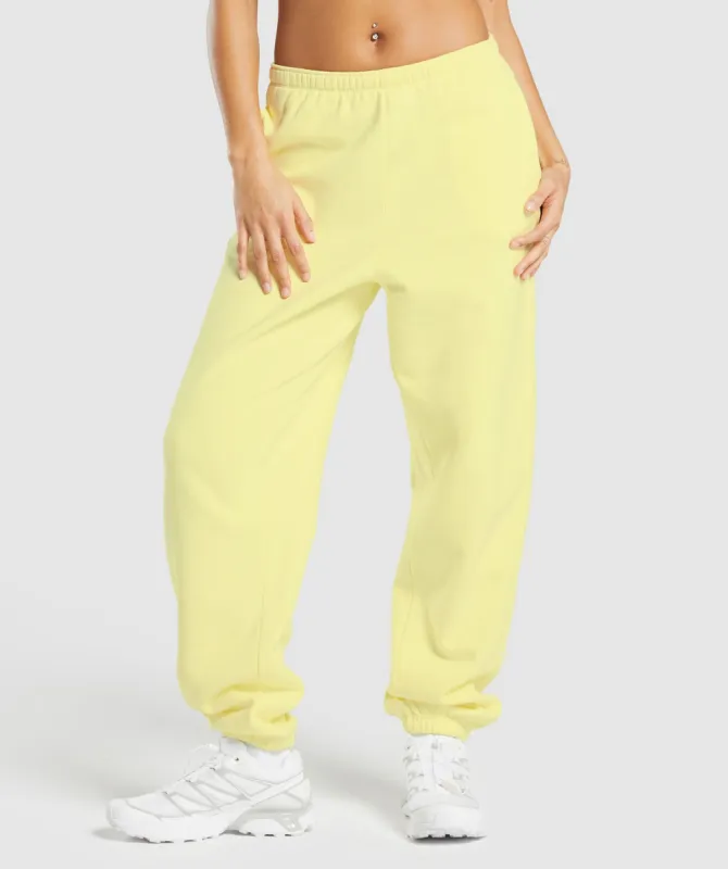 Gymshark Cosy Fleece Joggers - Refresh Yellow sold by Gymshark