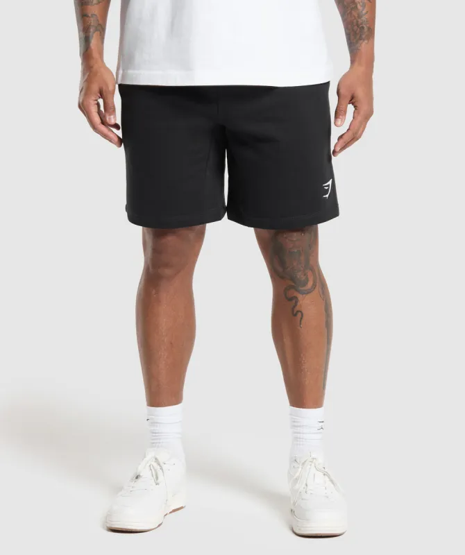 Gymshark Crest 9" Shorts - Black sold by Gymshark