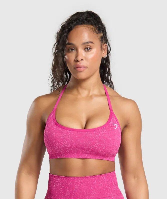 Gymshark Adapt Fleck T-Back Bra - Winning Pink/Sour Pink sold by Gymshark