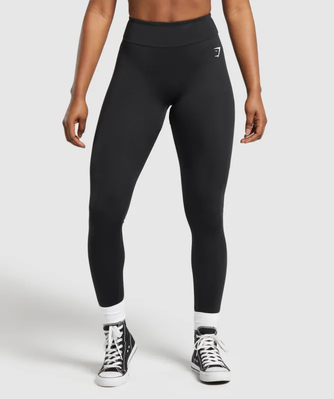 Power Tall Leggings - Black sold by Gymshark