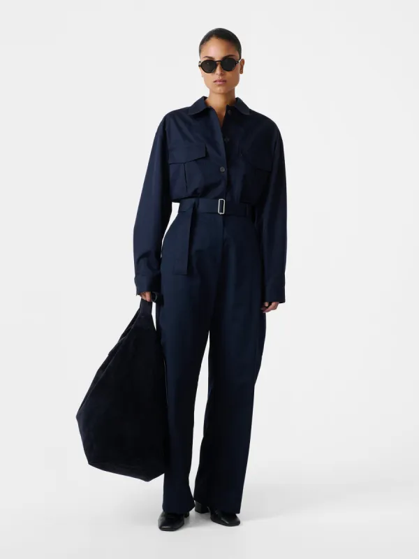 Doring Twill Pant in Darkest Navy sold by Studio Nicholson