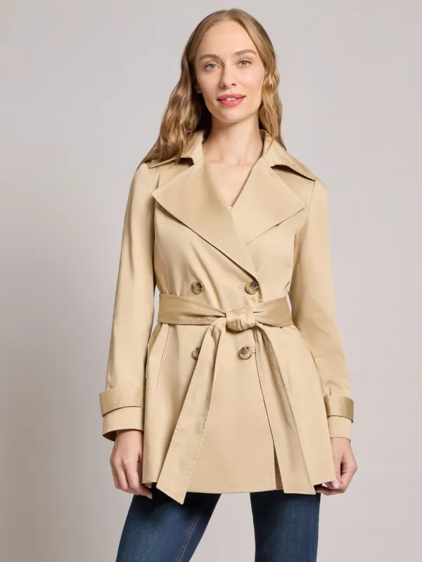 Petite Double Breasted Trench Jacket sold by Jones New York