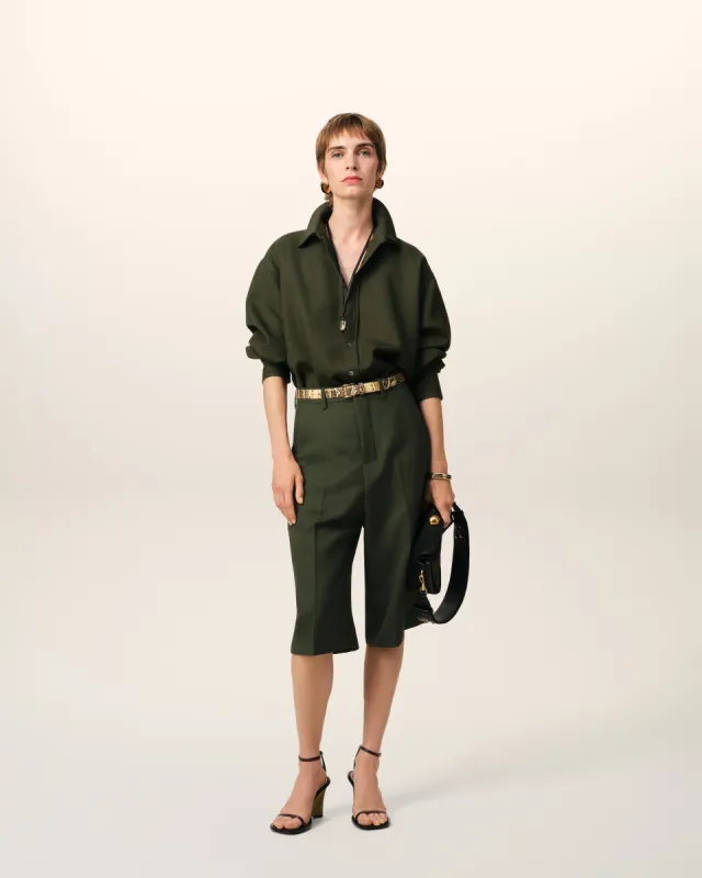 Bermuda Vert Large En Laine sold by Ami