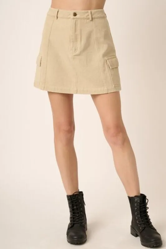 Mittoshop Cargo Mini Skirt with Side Pockets sold by Charming Charlie