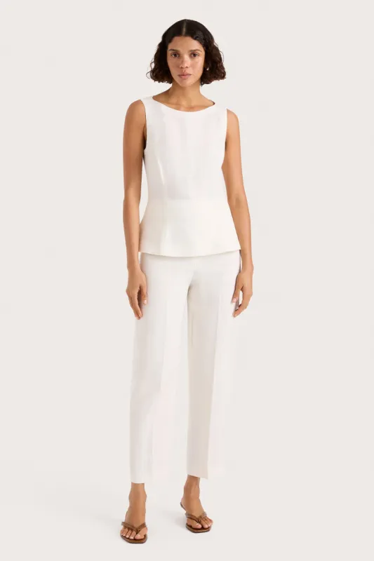 Claudine Pant White sold by Faithfull the Brand