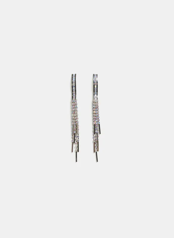 Linear Crystal Drop Earrings sold by Melanie Lyne