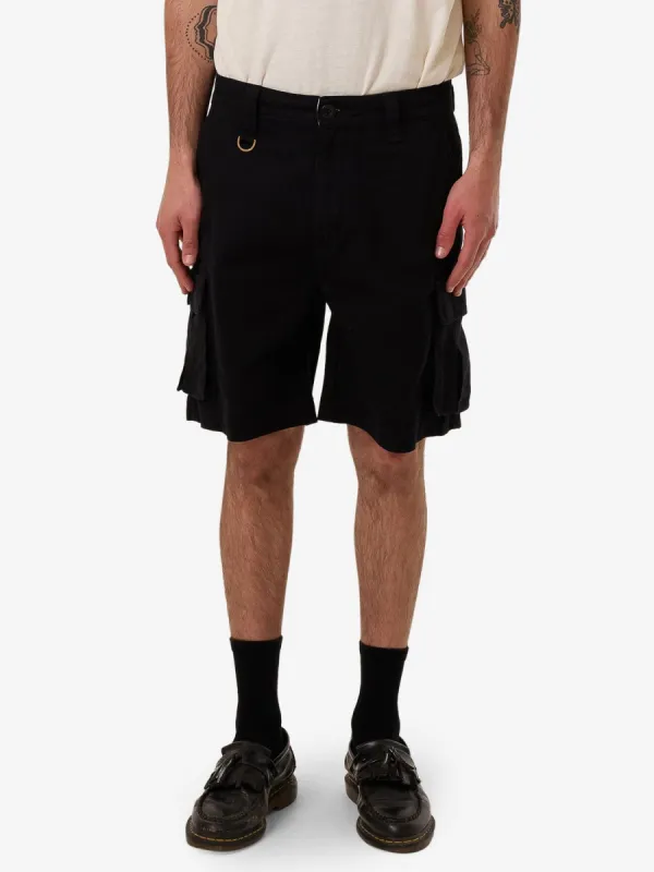 Slacker Union Cargo Short - Black sold by Thrills