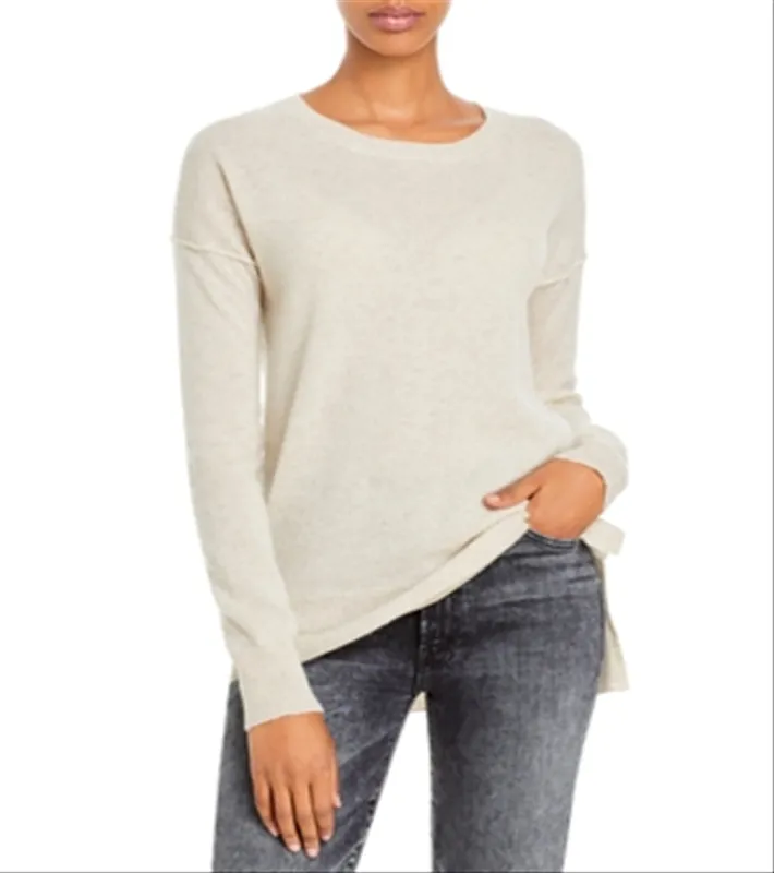 Aqua Cashmere High Low Cashmere Sweater Gray Size S sold by Leota