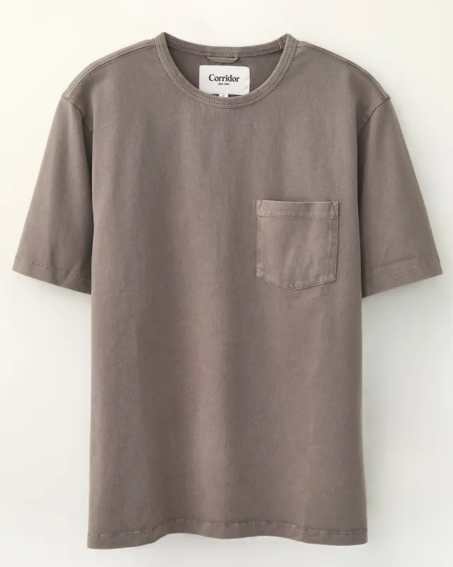 Garment Dye Tee - Smoke sold by Corridor