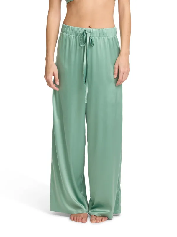 Satin Sleep Pant Green Tea Sale sold by Hanky Panky