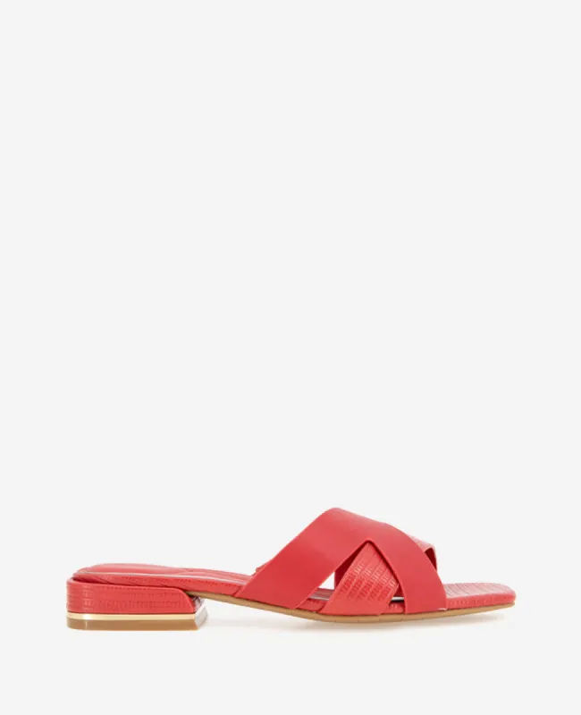 Issa Embossed Lizard Sandal sold by Kenneth Cole