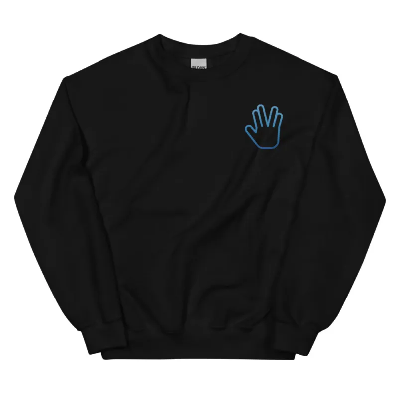 Star Trek Vulcan Salute Embroidered Crewneck sold by Paramount Shop
