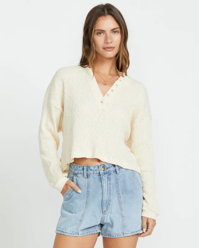 Billabong Good Catch Long Sleeve Tee - WHITE CAP sold by Sun Diego Boardshops