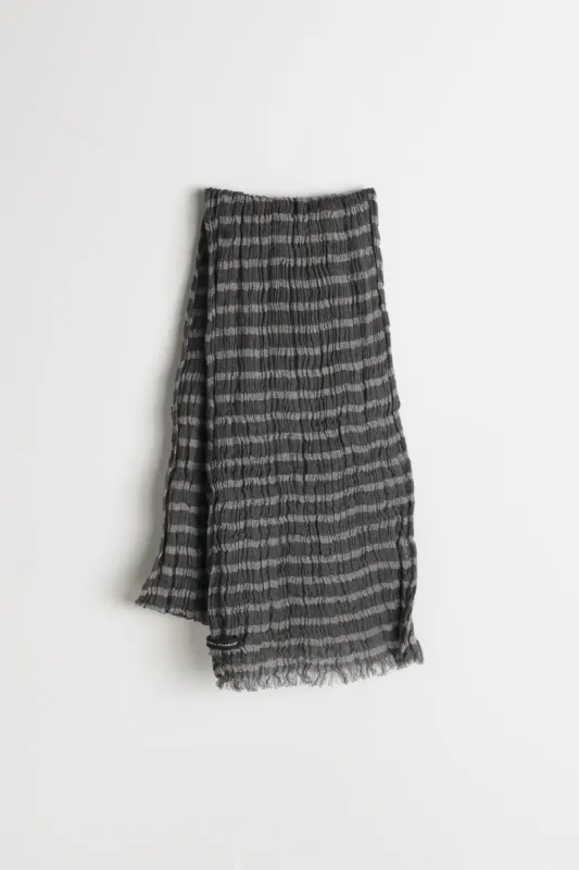 Horizontal Stripe Scarf in Grey NS5003 sold by National Standards