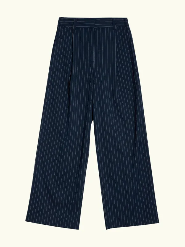 Pinstripe Trouser - Navy sold by iris