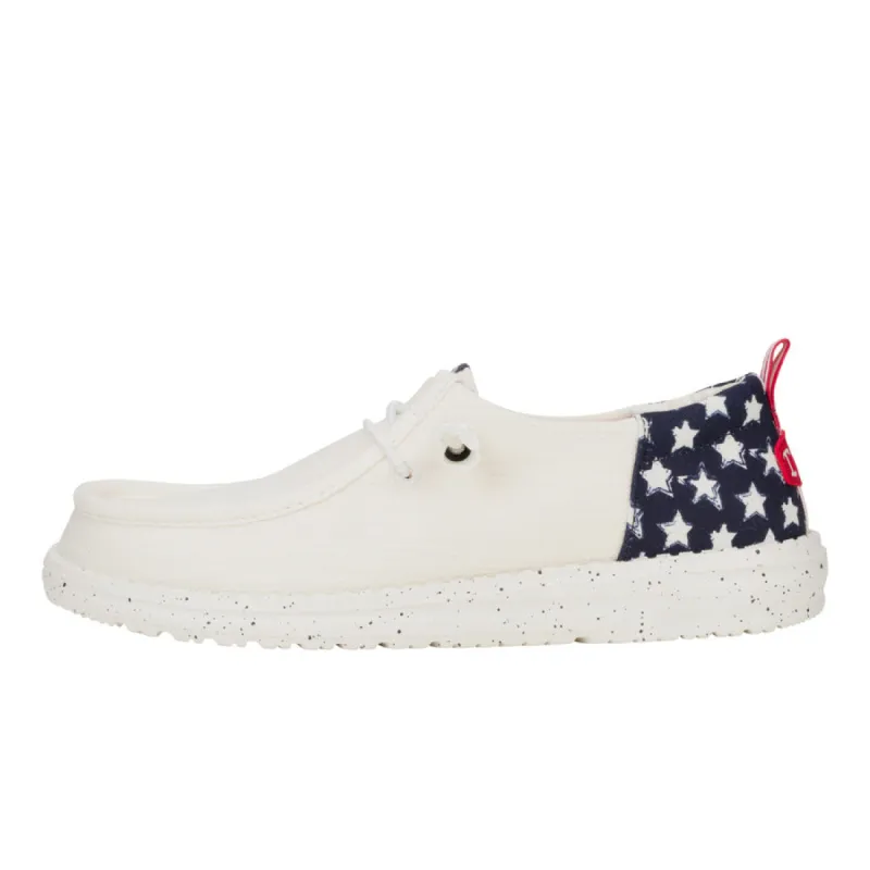 Wendy Funk Americana Stars - White/Navy Blazer sold by Hey Dude