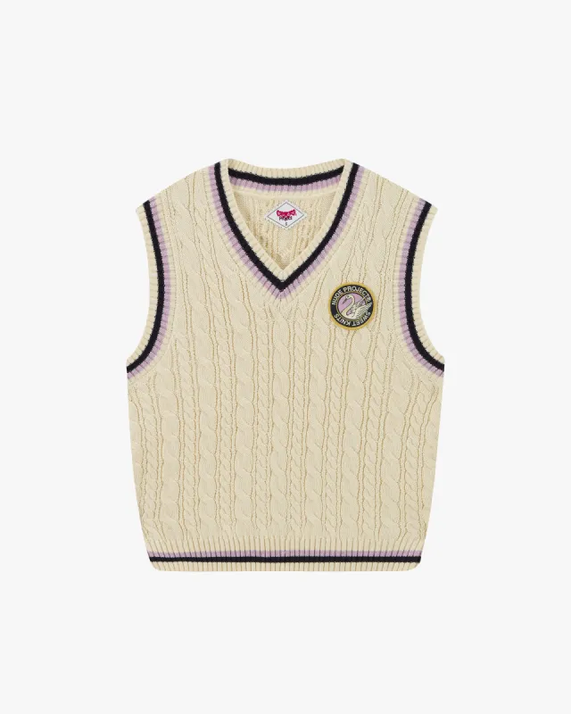 Sunday Knit Vest Marshmallow sold by Nude Project