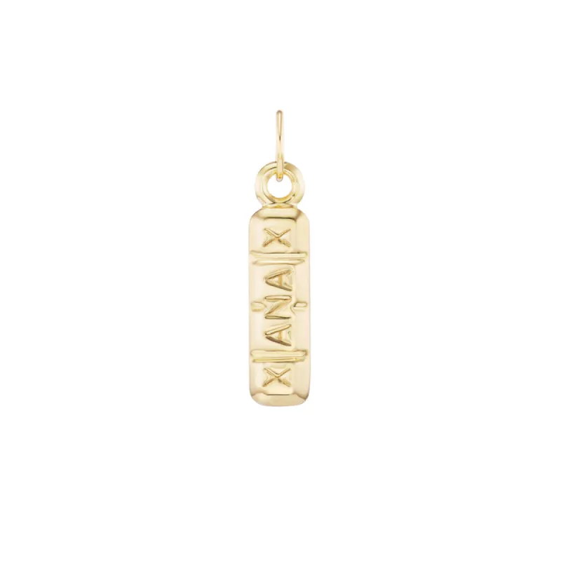 Gold Xanax Bar Pendant sold by Mad Fine