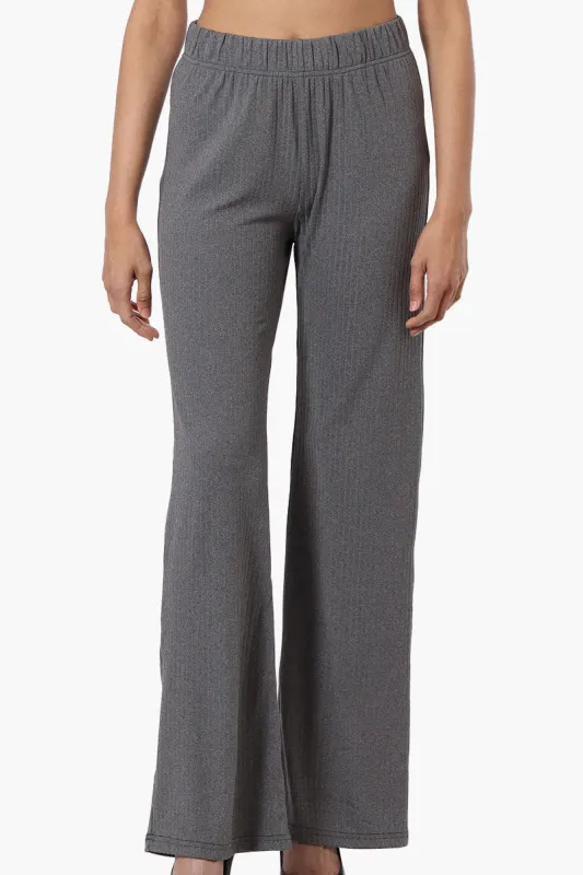 Majora Ribbed Wide Leg Pants - Grey sold by Fairweather