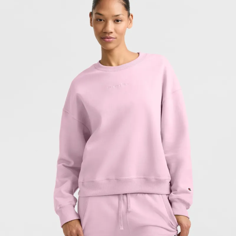 Powerblend Crewneck Sweatshirt, Embroidered Script Logo sold by Champion