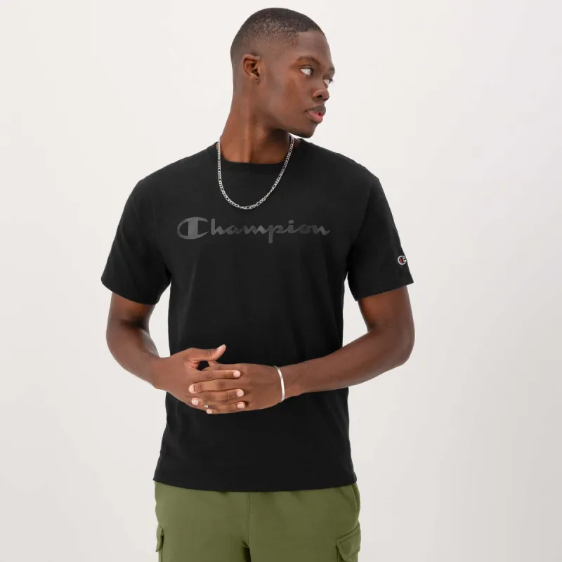 Classic Graphic T-Shirt, Tonal Script Logo sold by Champion