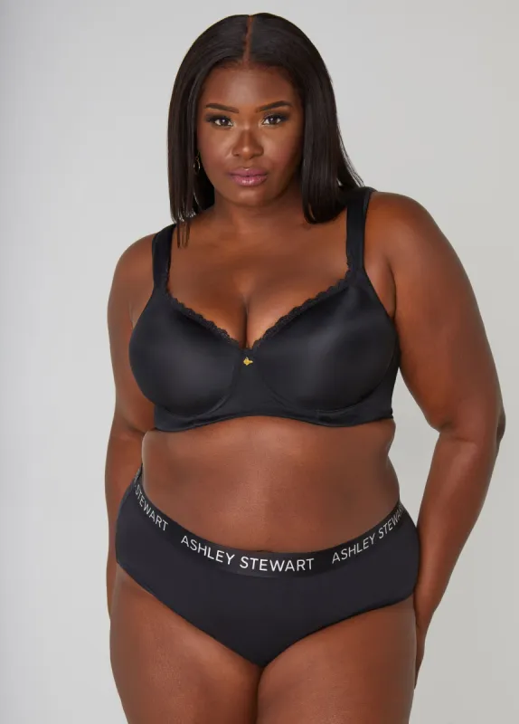 Stretch Cotton Hipster Panty sold by Ashley Stewart