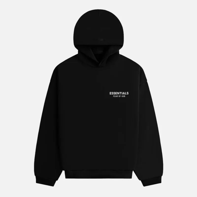 ESSENTIALS FLEECE HOODIE - BLACK sold by Lapstone & Hammer